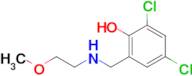 2,4-Dichloro-6-(((2-methoxyethyl)amino)methyl)phenol