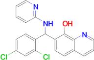 7-((2,4-Dichlorophenyl)(pyridin-2-ylamino)methyl)quinolin-8-ol