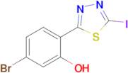 5-Bromo-2-(5-iodo-1,3,4-thiadiazol-2-yl)phenol