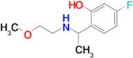 5-Fluoro-2-(1-((2-methoxyethyl)amino)ethyl)phenol