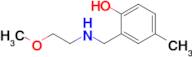 2-(((2-Methoxyethyl)amino)methyl)-4-methylphenol