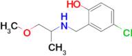 4-Chloro-2-(((1-methoxypropan-2-yl)amino)methyl)phenol