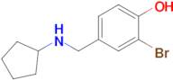 2-Bromo-4-((cyclopentylamino)methyl)phenol