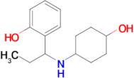 2-(1-((4-Hydroxycyclohexyl)amino)propyl)phenol