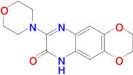 8-(morpholin-4-yl)-2H,3H,6H,7H-[1,4]dioxino[2,3-g]quinoxalin-7-one