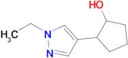 2-(1-Ethyl-1h-pyrazol-4-yl)cyclopentan-1-ol