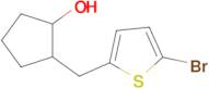 2-((5-Bromothiophen-2-yl)methyl)cyclopentan-1-ol