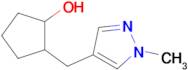 2-((1-Methyl-1h-pyrazol-4-yl)methyl)cyclopentan-1-ol