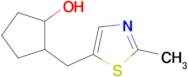 2-((2-Methylthiazol-5-yl)methyl)cyclopentan-1-ol