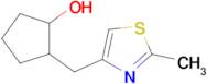 2-((2-Methylthiazol-4-yl)methyl)cyclopentan-1-ol