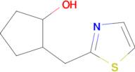 2-(Thiazol-2-ylmethyl)cyclopentan-1-ol