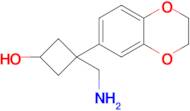 3-(Aminomethyl)-3-(2,3-dihydrobenzo[b][1,4]dioxin-6-yl)cyclobutan-1-ol