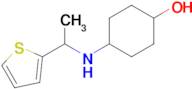 4-((1-(Thiophen-2-yl)ethyl)amino)cyclohexan-1-ol