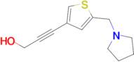 3-(5-(Pyrrolidin-1-ylmethyl)thiophen-3-yl)prop-2-yn-1-ol