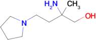 2-Amino-2-methyl-4-(pyrrolidin-1-yl)butan-1-ol