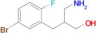 3-Amino-2-(5-bromo-2-fluorobenzyl)propan-1-ol