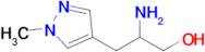 2-Amino-3-(1-methyl-1h-pyrazol-4-yl)propan-1-ol