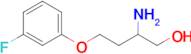 2-Amino-4-(3-fluorophenoxy)butan-1-ol