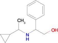 2-((1-Cyclopropylethyl)amino)-2-phenylethan-1-ol