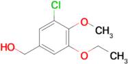 (3-Chloro-5-ethoxy-4-methoxyphenyl)methanol