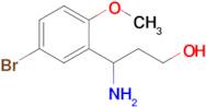 3-Amino-3-(5-bromo-2-methoxyphenyl)propan-1-ol