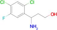 3-Amino-3-(2,4-dichloro-5-fluorophenyl)propan-1-ol