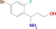 3-Amino-3-(4-bromo-2-fluorophenyl)propan-1-ol