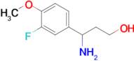 3-Amino-3-(3-fluoro-4-methoxyphenyl)propan-1-ol