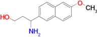 3-Amino-3-(6-methoxynaphthalen-2-yl)propan-1-ol