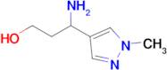 3-Amino-3-(1-methyl-1h-pyrazol-4-yl)propan-1-ol