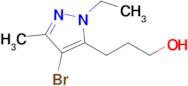 3-(4-Bromo-1-ethyl-3-methyl-1h-pyrazol-5-yl)propan-1-ol