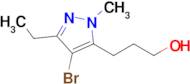 3-(4-Bromo-3-ethyl-1-methyl-1h-pyrazol-5-yl)propan-1-ol