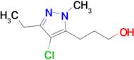 3-(4-Chloro-3-ethyl-1-methyl-1h-pyrazol-5-yl)propan-1-ol