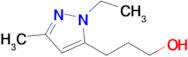 3-(1-Ethyl-3-methyl-1h-pyrazol-5-yl)propan-1-ol