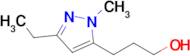 3-(3-Ethyl-1-methyl-1h-pyrazol-5-yl)propan-1-ol