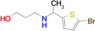 3-((1-(5-Bromothiophen-2-yl)ethyl)amino)propan-1-ol