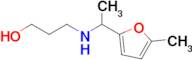 3-((1-(5-Methylfuran-2-yl)ethyl)amino)propan-1-ol