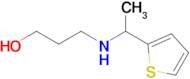 3-((1-(Thiophen-2-yl)ethyl)amino)propan-1-ol