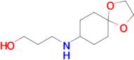 3-((1,4-Dioxaspiro[4.5]decan-8-yl)amino)propan-1-ol