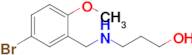 3-((5-Bromo-2-methoxybenzyl)amino)propan-1-ol