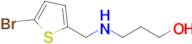 3-(((5-Bromothiophen-2-yl)methyl)amino)propan-1-ol