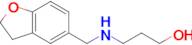 3-(((2,3-Dihydrobenzofuran-5-yl)methyl)amino)propan-1-ol