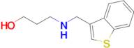 3-((Benzo[b]thiophen-3-ylmethyl)amino)propan-1-ol