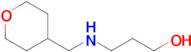 3-(((Tetrahydro-2h-pyran-4-yl)methyl)amino)propan-1-ol