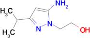 2-(5-Amino-3-isopropyl-1h-pyrazol-1-yl)ethan-1-ol