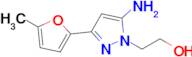 2-(5-Amino-3-(5-methylfuran-2-yl)-1h-pyrazol-1-yl)ethan-1-ol