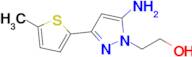 2-(5-Amino-3-(5-methylthiophen-2-yl)-1h-pyrazol-1-yl)ethan-1-ol