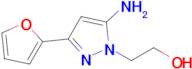 2-(5-Amino-3-(furan-2-yl)-1h-pyrazol-1-yl)ethan-1-ol