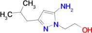 2-(5-Amino-3-isobutyl-1h-pyrazol-1-yl)ethan-1-ol