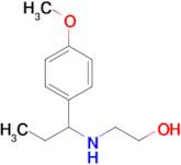 2-((1-(4-Methoxyphenyl)propyl)amino)ethan-1-ol